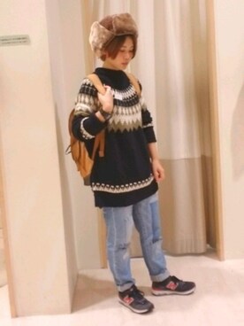 「ベリーショート」｜こばみさん（レディース・148cm）の秋コーディネート
