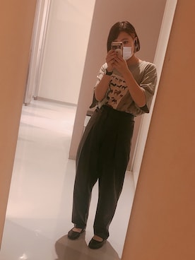 「SVEC（シュベック）のカンフーシューズ kung fu Shoes / ストラップパンプス（バレエシューズ）」を使った、natchさん（レディース・152cm）の秋コーディネート