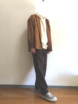 「Right-on（ライトオン）のアイテム（パーカー）」を使った、yoshiさん（メンズ・180cm）の春コーディネート
