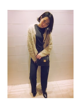 「アイテム（ブーティ）」を使った、つるさん（レディース・160cm）の秋コーディネート