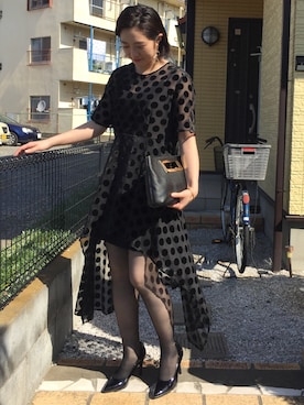 「MichaelKors」｜「アイテム（ワンピース/ドレス）」を使った、つるさん（レディース・160cm）の秋コーディネート