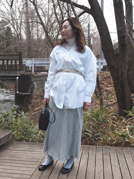 「アイテム（バレエシューズ）」を使った、つるさん（レディース・160cm・20代）の冬コーディネート