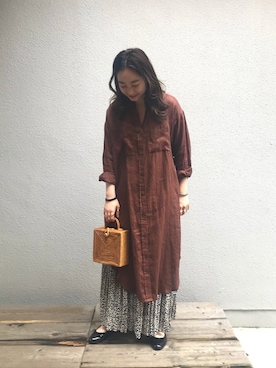 「アイテム（ワンピース/ドレス）」を使った、つるさん（レディース・160cm・20代）の春コーディネート