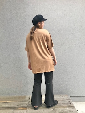 「B.C STOCK（ベーセーストック）のアイテム（帽子）」を使った、つるさん（レディース・160cm）の夏コーディネート