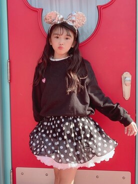 ミニーちゃんのカチューシャ のキッズ人気ファッションコーディネート Wear