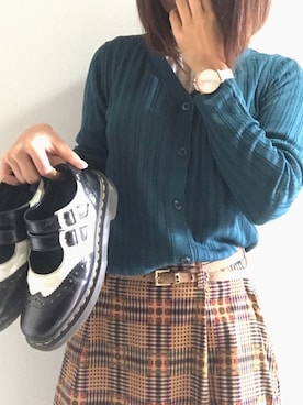 「Ted Baker（テッドベーカー）のアイテム（アナログ腕時計）」を使った、riさん（レディース・160cm）の秋コーディネート