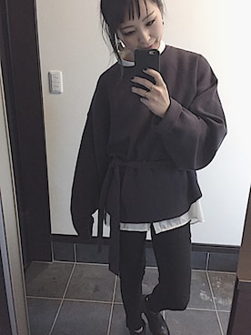 「UNIQUE（ユニーク）のアイテム（アクセサリー）」を使った、Y U M Iさん（レディース・160cm）の冬コーディネート