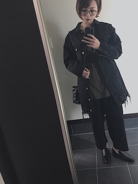 「UNIQUE（ユニーク）のアイテム（アクセサリー）」を使った、Y U M Iさん（レディース・160cm）の春コーディネート