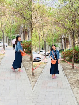 「ALDO（アルド）のアイテム（ショルダーバッグ）」を使った、pinkpinkgirlさん（レディース・161cm）の春コーディネート
