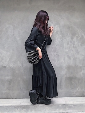 「me（ミイ）のアイテム（シューズ）」を使った、カナ🌈 さん（レディース・150cm）の冬コーディネート