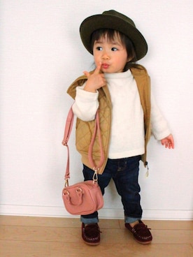 nozo◡̈♥︎♡さん（キッズ・80cm）の冬コーディネート