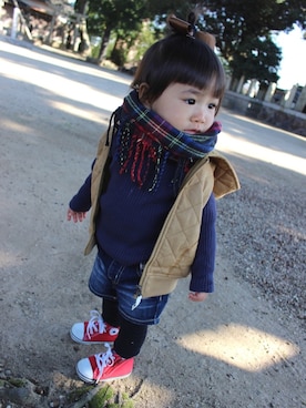 nozo◡̈♥︎♡さん(キッズ・80cm)の冬コーディネート