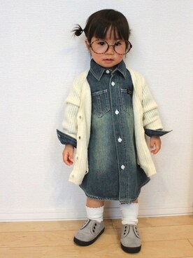 nozo◡̈♥︎♡さん（キッズ・80cm）の冬コーディネート