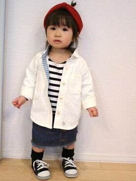 nozo◡̈♥︎♡さん(キッズ・80cm)の冬コーディネート