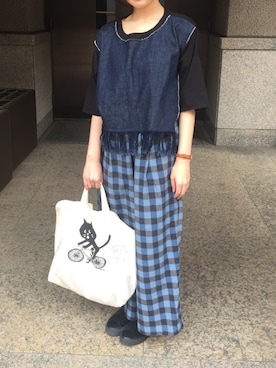 「ネコ」｜「アイテム（腕時計）」を使った、ゆうかりんさん（レディース・158cm）の秋コーディネート