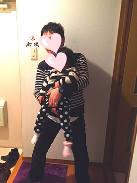 「むすめコーデ」｜atsu-Rさん（メンズ・165cm）の冬コーディネート