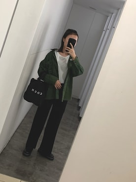 「archives（アルシーヴ）のアイテム（ミリタリージャケット）」を使った、rumuさん（レディース・157cm）の秋コーディネート