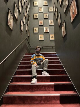 「ラガーシャツ」｜「アイテム（スラックス）」を使った、7️⃣2️⃣3️⃣さん（レディース・161cm）の夏コーディネート