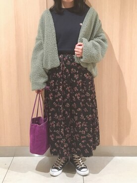 「Another Edition（アナザーエディション）のアイテム（ノーカラージャケット）」を使った、ringさん（レディース・150cm）の秋コーディネート