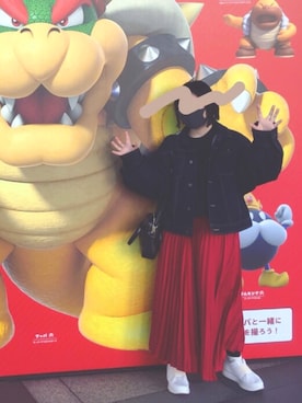 「merry jenny（メリージェニー）のアイテム（デニムジャケット）」を使った、ringさん（レディース・150cm）の秋コーディネート
