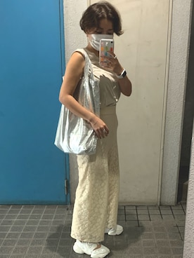 「kaene（カエン）のアイテム」を使った、ponさん（レディース・154cm）の秋コーディネート