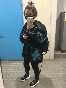 「スエット」｜「アイテム（サンダル）」を使った、ponさん（レディース・154cm）の秋コーディネート