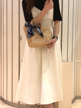 「Samantha Thavasa Petit Choice（サマンサタバサ　プチチョイス）のアイテム（バッグ）」を使った、mizuki☺︎さん（レディース・173cm）の春コーディネート