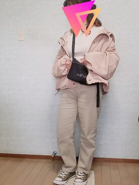 「apres jour（アプレジュール）のアイテム（マウンテンパーカー）」を使った、ccochicoさん（レディース・148cm）の春コーディネート