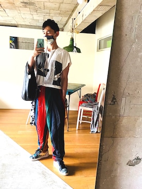 「TOGA PULLA（トーガ　プルラ）のアイテム（パンツ）」を使った、tsuyoshitxxxさん（メンズ・171cm）の夏コーディネート