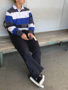 七輪さん(メンズ・170cm)の春コーディネート