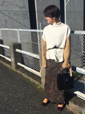 「GOLDY（ゴールディ）のアイテム（リング）」を使った、Goldy_PRESSさん（レディース・157cm）の冬コーディネート