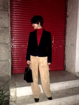 「BALENCIAGA」｜「アイテム（パンプス）」を使った、Goldy_PRESSさん（レディース・159cm）の冬コーディネート