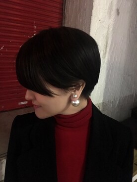 「大ぶりピアス」｜「アイテム（アクセサリー）」を使った、Goldy_PRESSさん（レディース・159cm）の冬コーディネート