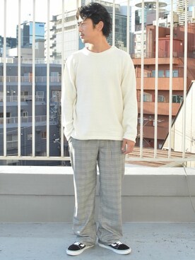 メンズのパンツ グレー 灰色系 コーディネート Zozotown