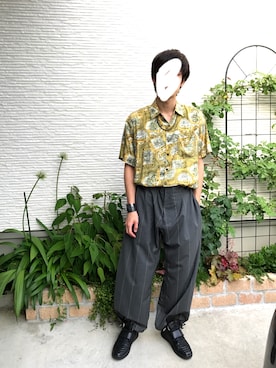 「アイテム（バングル/リストバンド）」を使った、べべべさん（メンズ・174cm・20代）の夏コーディネート