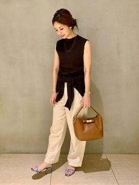 「MILOS（ミロス）のアイテム」を使った、MAYUさん（レディース・154cm）の夏コーディネート