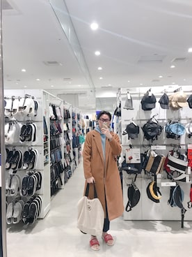 「no brand（ノーブランド）のアイテム（ダッフルコート）」を使った、BirKin .Cさん（メンズ・174cm）の冬コーディネート