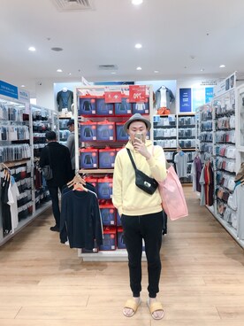 「NET（ネット）のアイテム（帽子）」を使った、BirKin .Cさん（メンズ・174cm）の春コーディネート