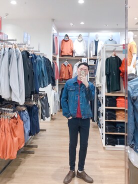 「PULL&BEAR（プルアンドベア）のアイテム（デニムパンツ）」を使った、BirKin .Cさん（メンズ・174cm）の春コーディネート