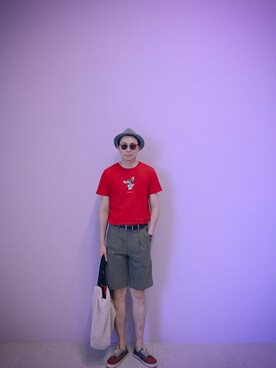 「NET（ネット）のアイテム（帽子）」を使った、BirKin .Cさん（メンズ・174cm）の秋コーディネート