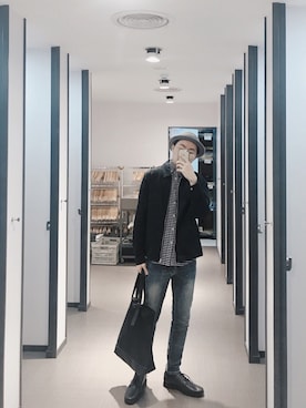 「NET（ネット）のアイテム（ジャケット/アウター）」を使った、BirKin .Cさん（メンズ・174cm）の春コーディネート