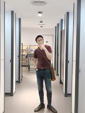 「PULL&BEAR（プルアンドベア）のアイテム（デニムパンツ）」を使った、BirKin .Cさん（メンズ・174cm）の夏コーディネート