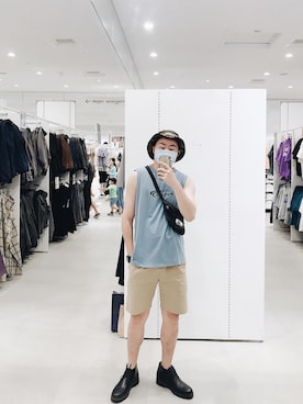 「SPARK（スパーク）のアイテム」を使った、BirKin .Cさん（メンズ・174cm）の夏コーディネート