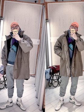 「PULL&BEAR（プルアンドベア）のアイテム（バッグ）」を使った、BirKin .Cさん（メンズ・174cm）の冬コーディネート