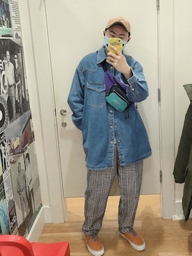 「PULL&BEAR（プルアンドベア）のアイテム（バッグ）」を使った、BirKin .Cさん（メンズ・174cm）の冬コーディネート
