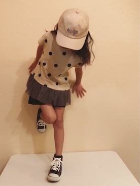 「UP START（アップスタート）のアイテム」を使った、☆のん☆さん（キッズ・100cm）の夏コーディネート