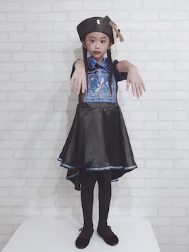 「SVEC（シュベック）のカンフーシューズ kung fu Shoes / ストラップパンプス（バレエシューズ）」を使った、☆のん☆さん（キッズ・110cm）の秋コーディネート