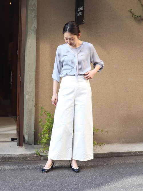 Okuda Nombre Impair 吉祥寺パークストア Rapiecageのイヤリング 両耳用 を使ったコーディネート Wear