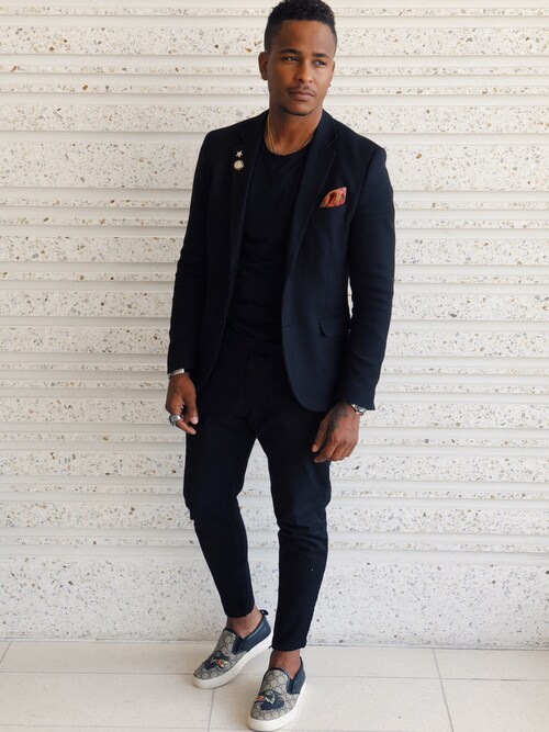 H M エイチ アンド エム のスーツジャケットを使ったメンズ人気ファッションコーディネート Sciaky