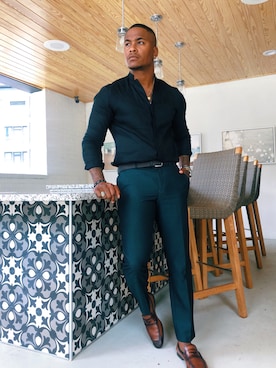 「TOPMAN（トップマン）のアイテム（パンツ）」を使った、whoisfrankpierceさん（メンズ・180cm）の夏コーディネート